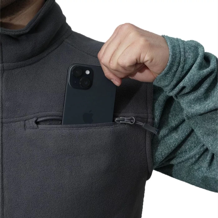 Chaleco Polar Nexxt Corner Vest Hombre Con Cuello Alto